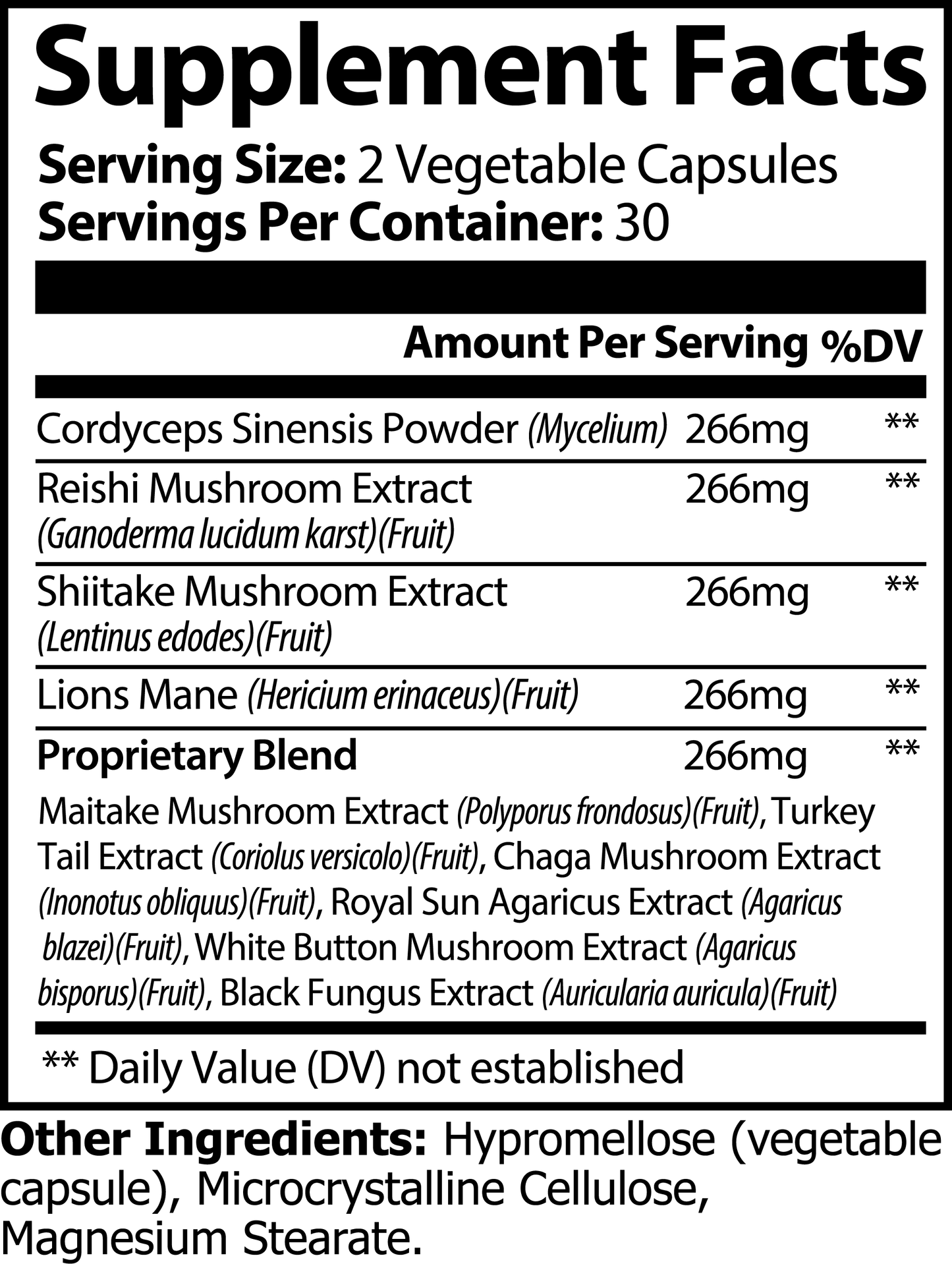 10X Mushroom Complex + CoQ10