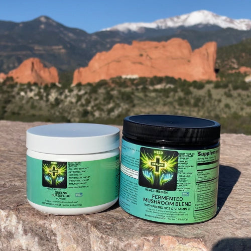 Greens Superfood + Fermented Mushroom Blend Stack