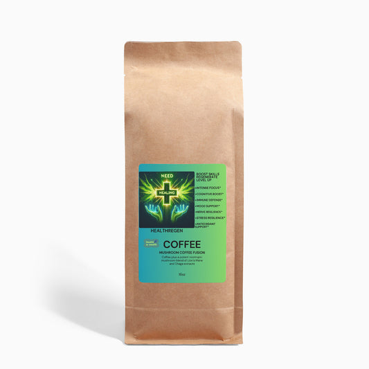 Mushroom Coffee Fusion - Lion’s Mane & Chaga 16oz