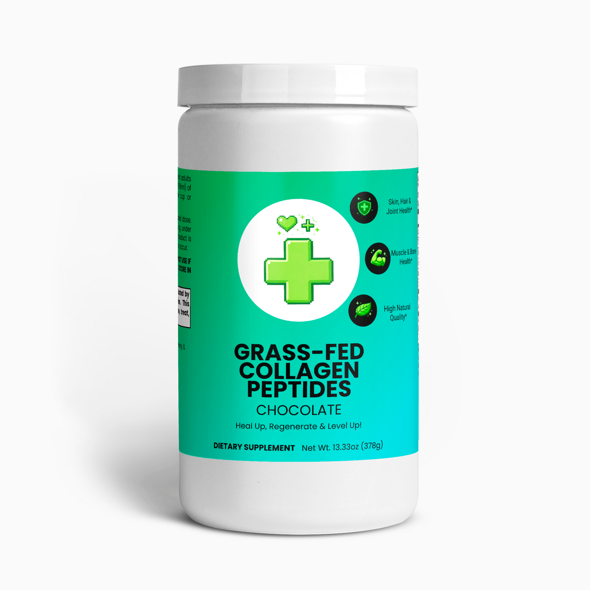 Grass-Fed Collagen Peptides Powder (Chocolate)