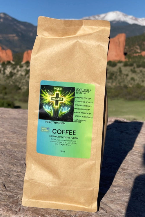 Mushroom Coffee Fusion - Lion’s Mane & Chaga 16oz